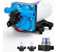 12V DC Water Pump - Booster Pump, Caravan Water Pump, 70 Psi,180W, 15-20 Lpm/min,Pure Copper Motor with Overload and Overheat Protection, Low Noise, for Caravans, Showers, Faucet Boosting, and Yachts