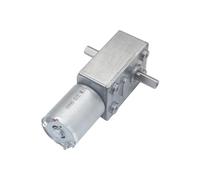 12V DC Worm Geared Double Shaft Motor Dual Output Reducer Motors Reversed Reduction JGY-370 1Pcs(8 RPM)