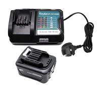 12V DC10WD Charger with 4,0 Ah BL1041B Battery | replace for Makita CXT Batteries BL1040B BL1021B BL1020B BL1015 BL1016 for Makita DC10SB DC10WC
