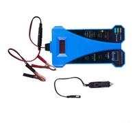 12V Digital Car Battery and Alternator System Load Tester with Voltage Range 4.00-20.00V, Backlit Display, Reverse Hook Protection, and Overvoltage Safety for Automotive Use (blue)