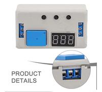 12V Digital Timer for Relay with LED Display, 0.1s-999min Adjustable Delay, 50mA On-Off General Purpose for Relay for Industrial Automation, PLC & Se