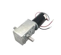 12V Double Shaft 24V DC Worm Motor High Torque Reducter Reversed Gearbox Engine Motor A58SW31ZYS 1Pcs(80RPM_24V)