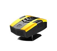 12V Dual-Power Car Heater & Defroster, Fast Heating/Cooling Fan, Adjustable Angles, Adhesive Mount for SUVs Trucks Vehicles Compact Car Heating Fan
