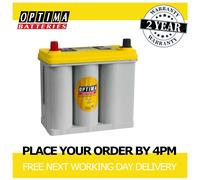12V Dual Purpose AGM Battery, Optima Yellow Top YTS 2.7, 38Ah 460CCA