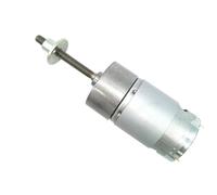 12V Electirc Motor 12rpm-960rpm JGB37-555 With Flange Long Shaft DC Motor 24V M6 Threaded Shaft 1Pcs(45RPM_24V)