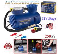 12V Electric Car Tyre Inflator Bike Cycle Mini Air Compressor Pump Compact 250PS