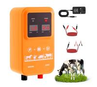 12V Electric Fence Energiser,2.0 Joules High-Power Output Energizer with LED Display,3 Ways Power Supply,Electric Fence Charger for Protection of Livestock, Pets, Poultry, Horse