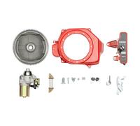 12V Electric Flywheel Start Kit With Flywheel, Compatible With Honda GX160 5.5HP & GX200 6.5HP Engines, Electric Starter Conversion Kit With Key Switch Box, Charging Coil, Fan Cover