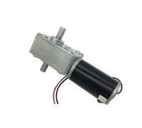 12V Electric Gear Motor Double Shaft DC Worm Motor High Torque Reducer Reversed Gearbox A58SW31ZYS Advertising Board(Package A,260RPM_2)