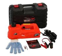 12V Electric Hydraulic Car Jack 5 Tonne, Ultra-Portable Floor Jack, Cigarette Lighter Plug, 15A Fuse Protection, 6-17.7 Inch Lift for Vehicle Repair & Emergency Use