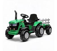 12V Electric Ride On Car for Kids, Rechargeable Battery Powered Toy Car, Parent Remote Control, LED Lights, Music Player, Open Door Design, Birthday & Festival Gift for Boys Girls Aged 3-6, Green
