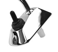 12V Electric Water Pump Tap with Switch for Caravans and Boats, Galley Faucet Featuring Zinc Alloy Base and 360 Degree Rotating Stainless Steel Spout