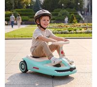 12V Electric Wiggle Car with 2 Speeds, Soft Start for 3-5 Years, Purple