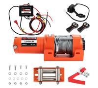 12V Electric Winch 3000LB (1360kg) - Heavy Duty Recovery Winch with Wireless Remote & Steel Cable