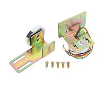 12V Electromagnetic Lock Heavy Duty 132.3lb Holding Force Small Electric Magnetic Lock Round Design Automatic Door Lock for Residential Commercial Aluminum Alloy Iron 3.9 x 2.4 x