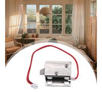 12V Electronic Latch Lock with Electro-Magnetic Release, Compact Solenoid Slant Bolt for Cabinet, Safe or Door Security Installation, Rust Proof with 1s