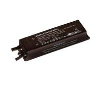 12V Electronic Transformer - 20W to 60W Dimmable Power Supply - Thermal Cut-Out - Pre Terminated Cables - Black Polycarbonate Construction