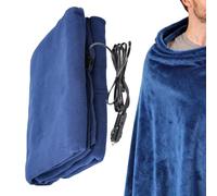 12V Elektrische Auto Heizdecke mit 3 Heizstufen | Beheizte Decke aus weichem Plüsch Camping Reisen | Sicherheit durch automatische Abschaltung | Tragbare Wärmedecke für Männer Frauen & Senioren