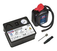 12V Emergency Tyre Repair Kit - Car Puncture Sealant & Mini Inflator Compressor