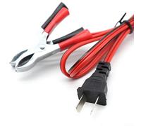 12V Engine Battery Charging Cable 1 2m with Clip for Harbor Watt Inverter Generator EF2000ISV2 EF2000iS PowerPro 1000W iX GP2500i 2000W PM2000i