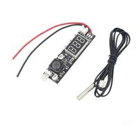 12V Fan Temperature Controller with Digital Screen, 0.2A-2A Compatibility, Voltage-Based Control, Low-Temp Shutdown, PCB Mount Format (cylinders)