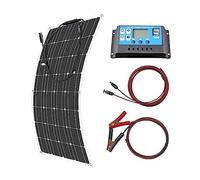 12V Flexible Solar Panel 600W 100W 200W 300W 400W 500W Bendable Waterproof Monocrystalline Best For RV Boat Ideal Output(100w Solar Kit)