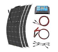 12V Flexible Solar Panel 600W 100W 200W 300W 400W 500W Bendable Waterproof Monocrystalline Best For RV Boat Ideal Output(300w Solar Kit)
