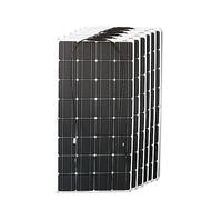 12V Flexible Solar Panel 600W 100W 200W 300W 400W 500W Bendable Waterproof Monocrystalline Best Solar Panel for RV Boat Highly Efficient Energy-Saving(600w Solar Panel)