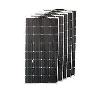 12V Flexible Solar Panel 600W 100W 200W 300W 400W 500W Bendable Waterproof Monocrystalline Best Solar Panel for RV Boat Highly Efficient Energy-Saving(500w Solar Panel)