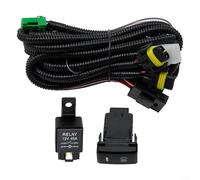 12V Fog Light Wiring Harness Kit H8 H11 - Push Button Switch Relay Fuse for LED Work Lamp Bar