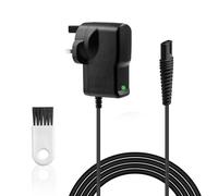 12V for Braun Shaver Charger Cable Series 1 3 5 7 9 Trimmer Beard Electric Razor Shaver Adapter Power Cord UK Plug with Light for Epilator Silk-Epil 9/7/5, 5544/3040S/5409/7220/9090cc/9095cc