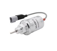 12V Fuel Shut Off Solenoid Valve U85206452 U85206520 for Perkins 402D 403D 404D 404C 403C Caterpillar Engine 3011C 3013C 3024C(Black)