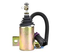 12V Fuel Stop Solenoid Fuel Shutdown Solenoid Valve Engine Shut Off Solenoid Valve Replacement Kit XHF-1121 TOSD-03-001 E483310000093 Fit for Foton 483 Electromagnetic Valve Engine Shutdown Valve