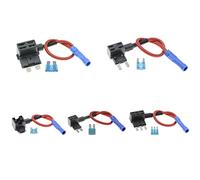12V Fuse Holder Add-a-Circuit TAP Adapter Micro Mini Standard ATM APM Blade Auto Fuse with 10A Blade Car Fuse with Holder Protected circuits