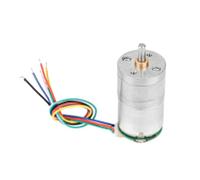 12V GM25-310 DC Encoder Gear Motor, Metal Speed Reduction Motor with Pure Copper Coil, Low Noise High Torque Gearmotor for Window Opener Door Opener Mini Windlass (DC12 500RPM)