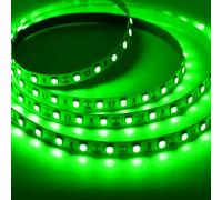 12V Green LED Strip Light, 16.4ft/5M 300 LEDs SMD5050 Cuttable LED Tape Lights, Easter Flexible Lights for TV Backlight Bedroom Gaming Room Kitchen Bar St. Patrick's Day Indoor Decor (No Power Plug)
