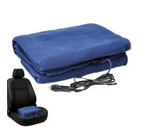 12v Heated Car Van Travel Electric Blanket 148x108cm - Portable Heated Blanket With Car Plug And 3 Levels - Electric Throw Blankets For Truck Campervan - Great For Winter Road Trip And Camping Use