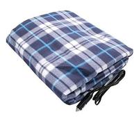 12V Heated Electric Blanket for Car, Truck & Van - Plaid Pattern Travel Heating Throw - Fast Warming, Portable & Lightweight - 39 x 24 Inch