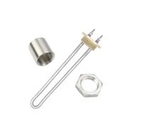 12V Heating Element 1 1/4" BSP DN32 Copper Flange Water Heater Camper Stainless Steel 200w 300w DC Solar Water Heater (Color : Heater Thread Nut, Size : 12v 200w BSP)