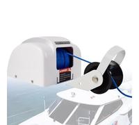 12V Heavy Duty Electric Winch for Boats, 318kg Lift Capacity, Automatic Function with LED Light for Fishing and Deck Use (Wireless & Wired)