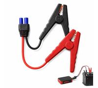 12V Heavy Duty Jump Starter Cables - 10AWG Battery Clips to EC5 Connector, Replacement Leads for Portable Car Jump Starters, Emergency Booster Cables for 12V Vehicle Batteries