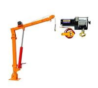 12V Hydraulic Mini C - Vehicle-Mounted Electric & Manual Hoist 500kg Capaci Heavy-Du Portable Lifting Equint for Truc & Home Use Ideal for Easy Lifting Ta