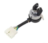 12V Ignition Key Switch for Generator 188F 2.5-6.5KW Heavy Duty Starter Switch with 2 Keys 6 Wire Fit