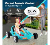 12V Kids Electric Go Kart with Remote and 3 Speeds and Lights