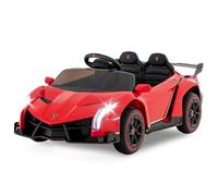 12V Kids Electric Ride on Car with Hydraulic Doors, Battery Powered Toy Car with Remote Control, 4 Motors, 3 Speed, MP3, Music, Electric Vehicle for Boys Girls (Red)