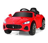 12V Kids Ride On Car, Licensed Maserati Gran Cabrio Electric Vehicle with Remote Control 4 Wheels Suspension, Battery Powered Driving Toy with Music Bluetooth USB FM Horn (Red)