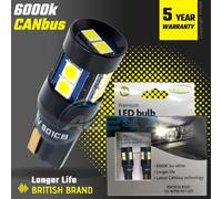 12V LED 501 6000K Capless Canbuss Error Free Side Tail Interior or Number Plate