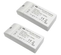 12V LED Driver 12W Transformer Adapter for Strip Lights G4 MR11 MR16 LED Power Supply 1A EMC 2 pack