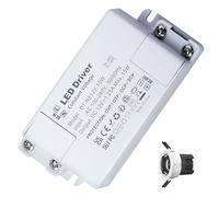 12V LED Driver 15W 1.25A 240V AC to 12V DC Transformer Switching Power Supply Unit Constant Voltage Driver Adapter for DIY Light Strips LED Cabinet Light Strip Bulbs and Ring Doorbell 1PC White