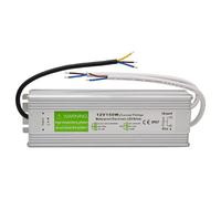 Outdoor LED Driver 12V 150W 12.5A, IP67 Waterproof Lighting Transformer 240 to 12V DC, Ultra Slim Constant Voltage PSU Adapter, Low Voltage Power Supply for Garden Outdoor LED Strip Light